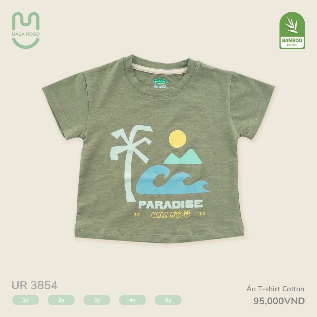 Áo thun T-shirt cotton Uala họa tiết mùa hè UR3854