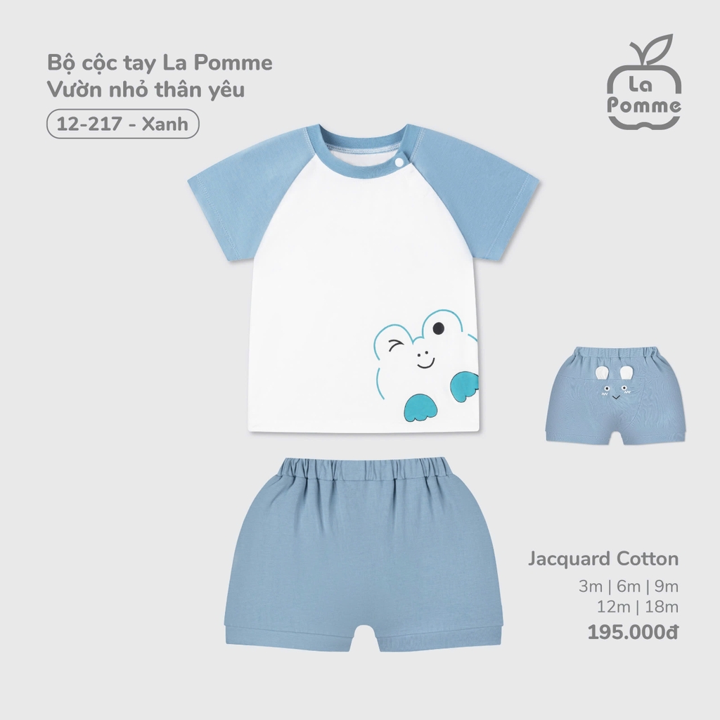 Bộ cộc tay La Pomme Vườn nhỏ thân yêu