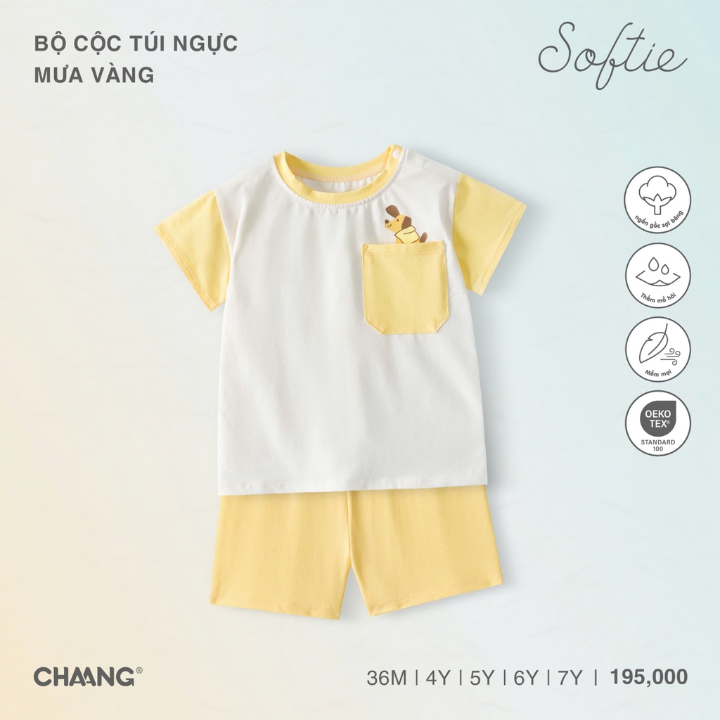 Bộ cộc túi ngực Mưa