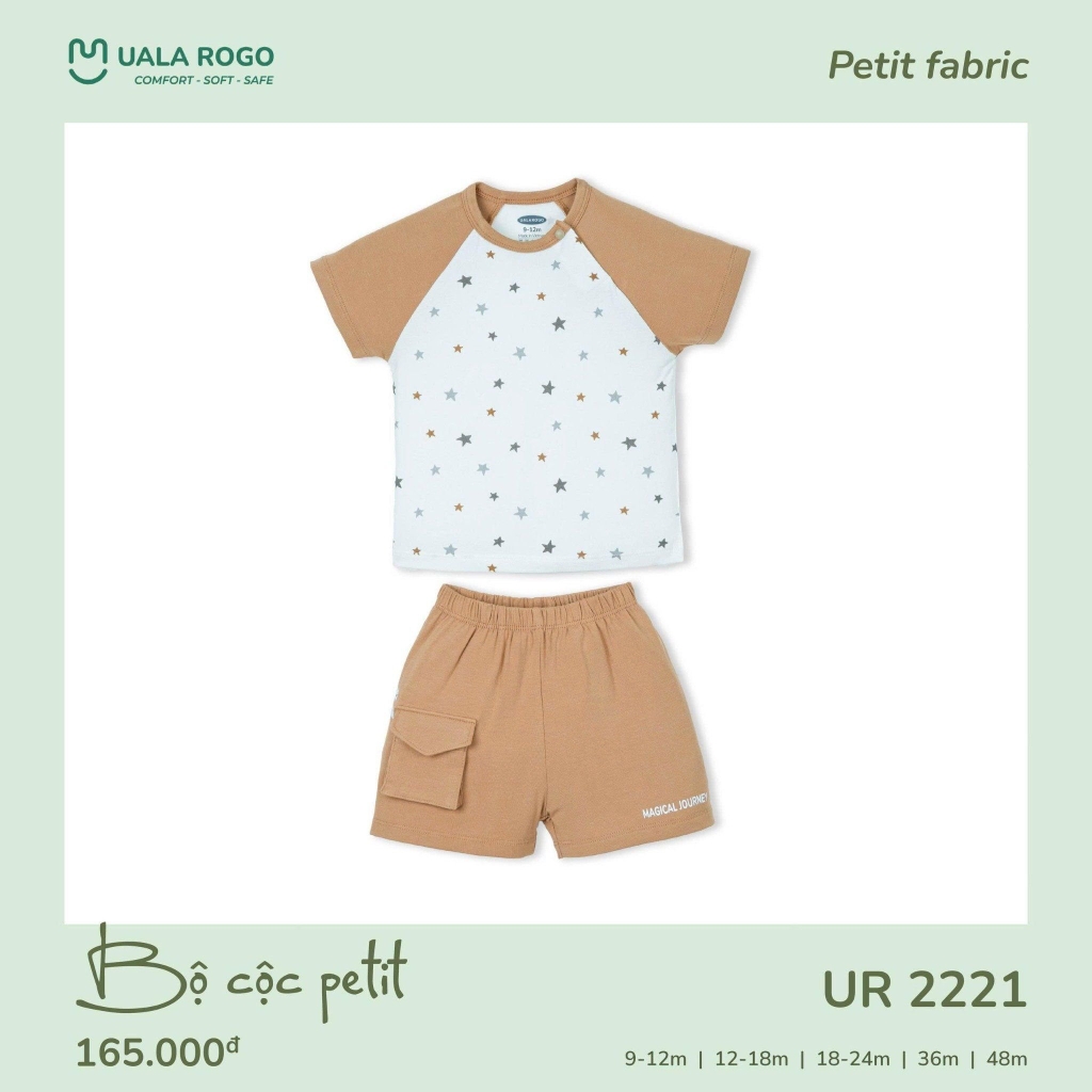 Bộ cộc petit Uala họa tiết ngôi sao UR2221