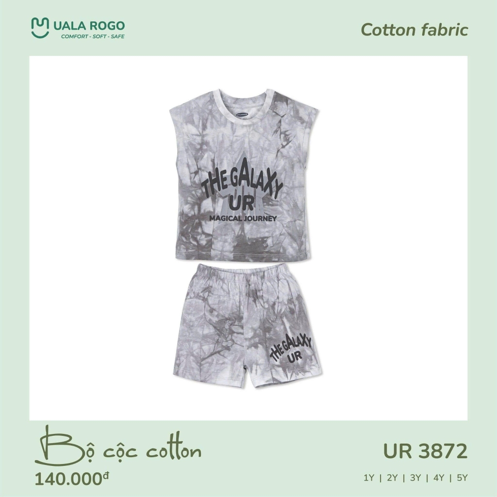 Bộ cộc cotton Uala in họa tiết galaxy UR3872