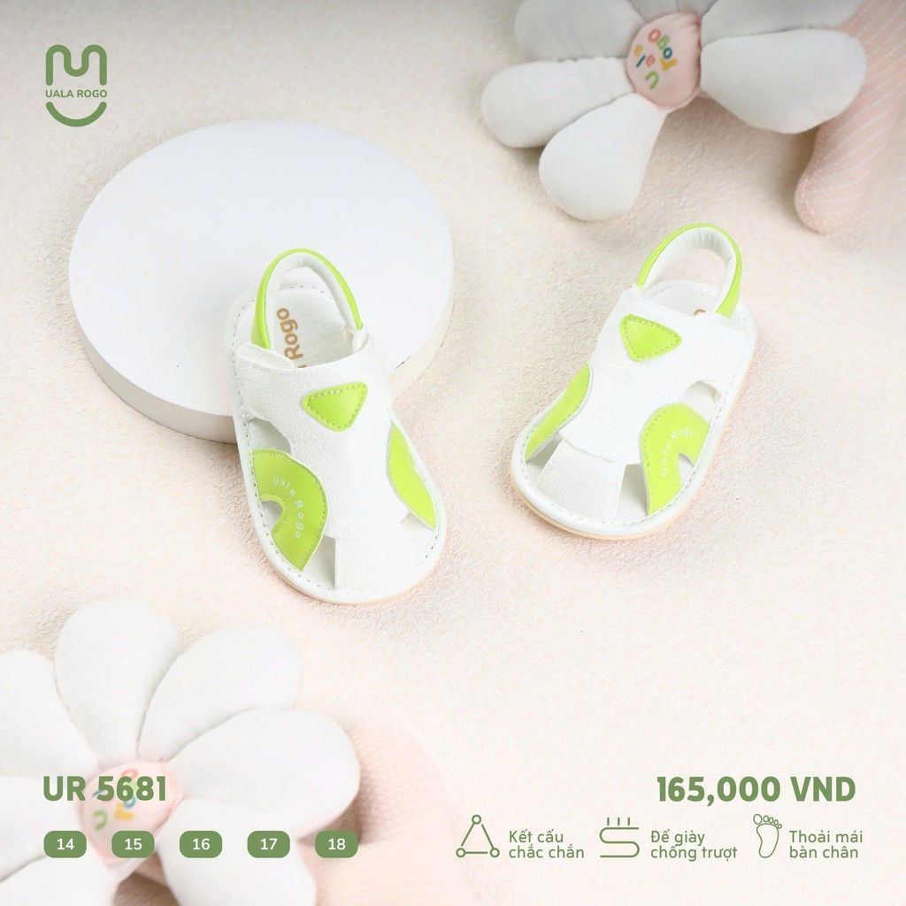 Dép tập đi Uala phối màu dạ quang UR5681