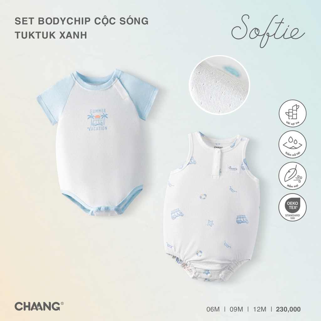 Set bodychip cộc Sóng