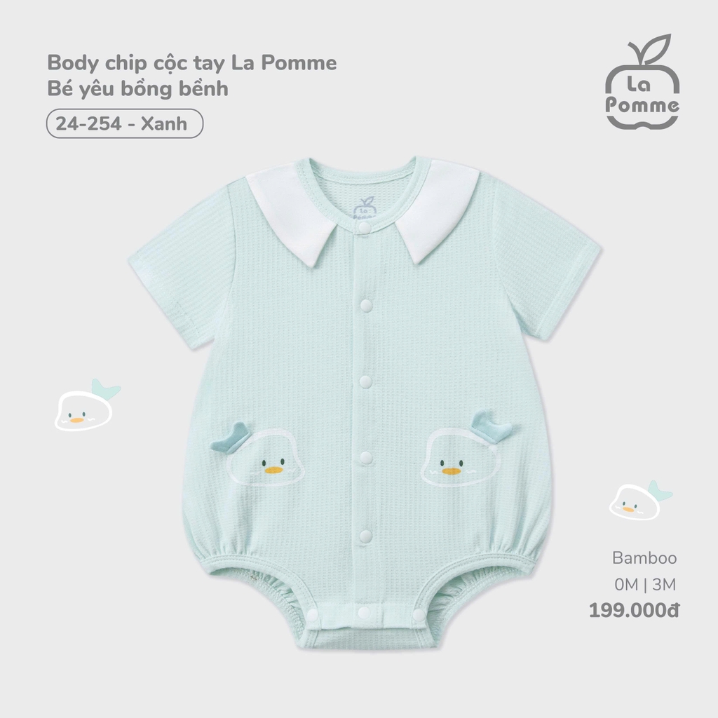 Body chip cộc tay La Pomme Bé yêu bồng bềnh