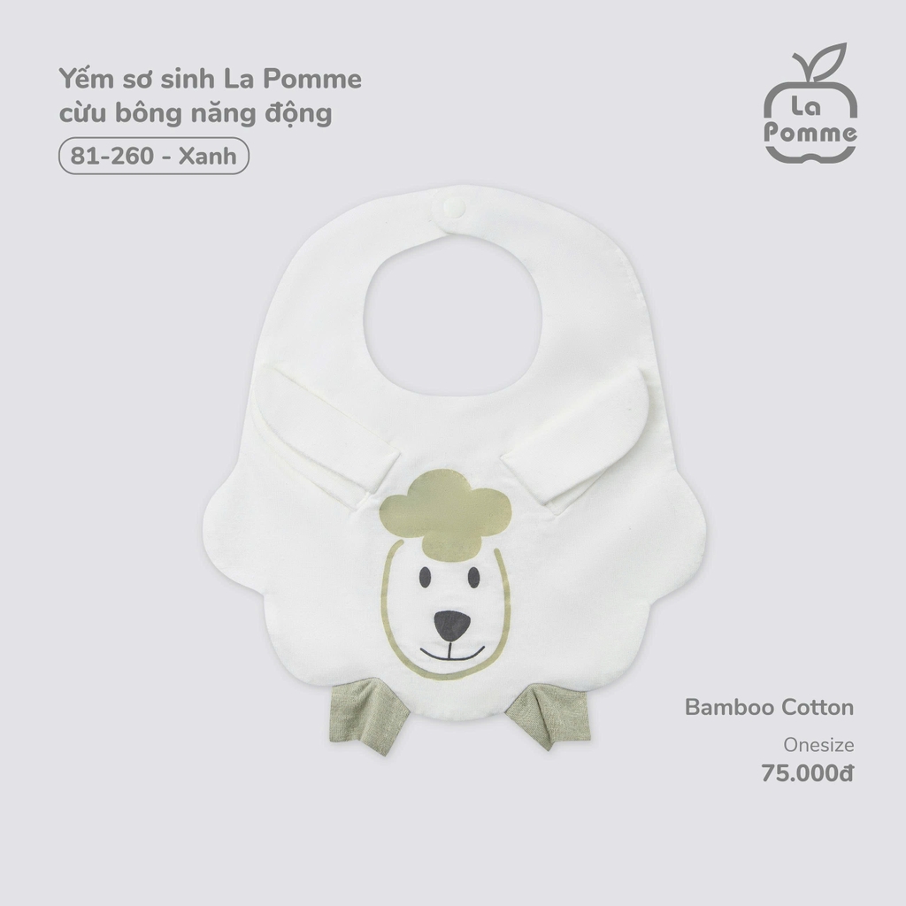 Yếm Sơ Sinh La Pomme Cừu Bông Năng Động 81260