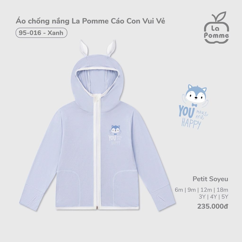Áo chống nắng La Pomme Cáo Con Vui Vẻ