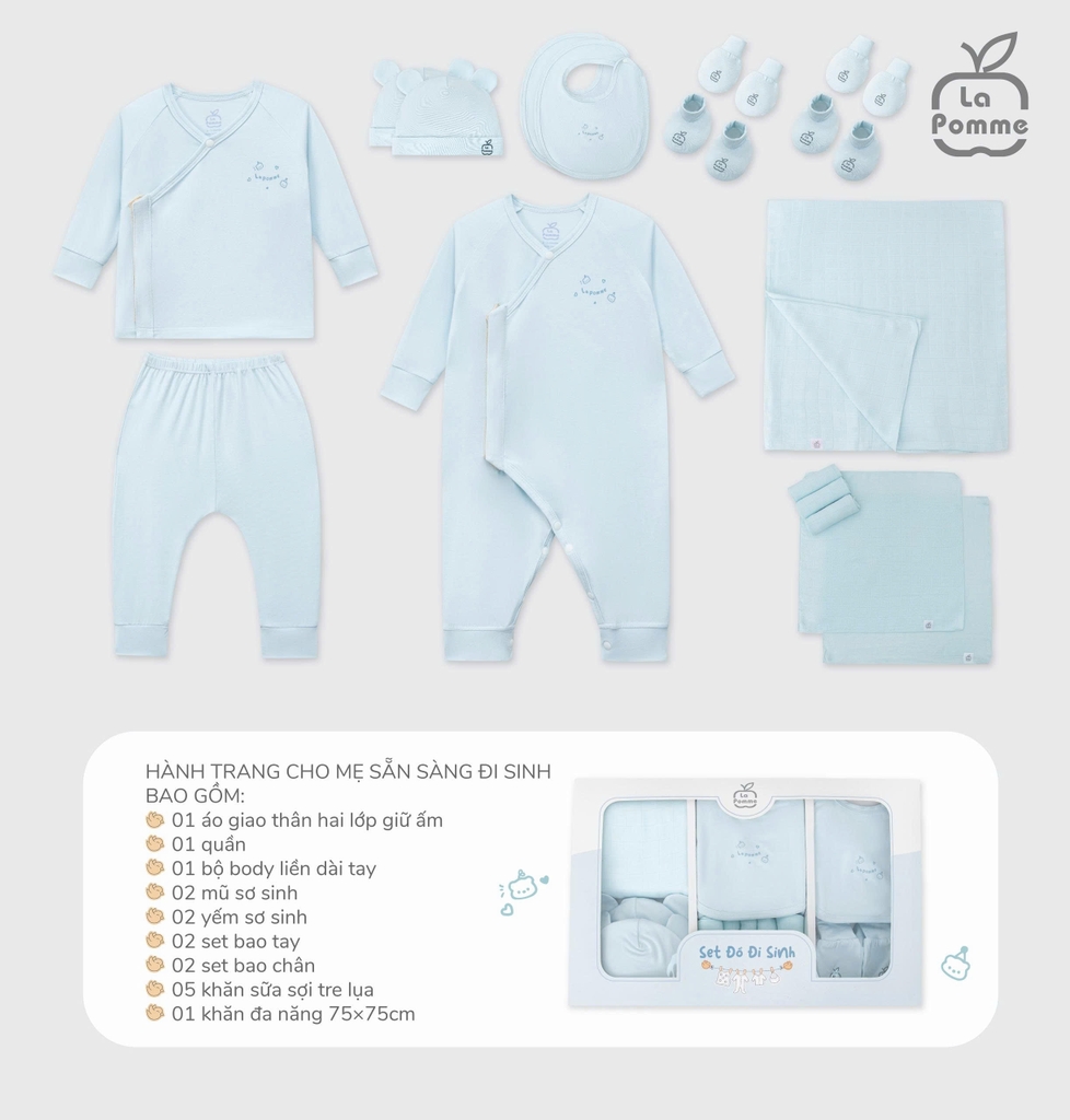 Combo đi sinh La Pomme 17 món Hello World