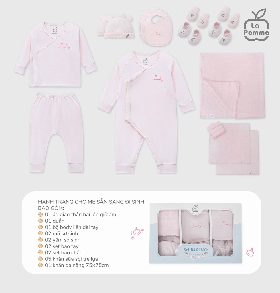 Combo đi sinh La Pomme 17 món Hello World