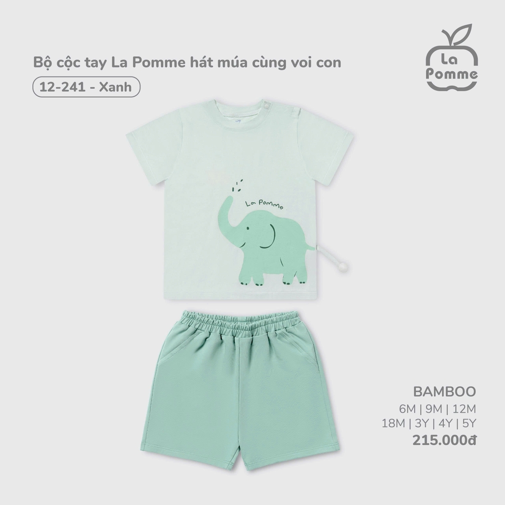 Bộ cộc tay La Pomme hát múa cùng voi con 12241