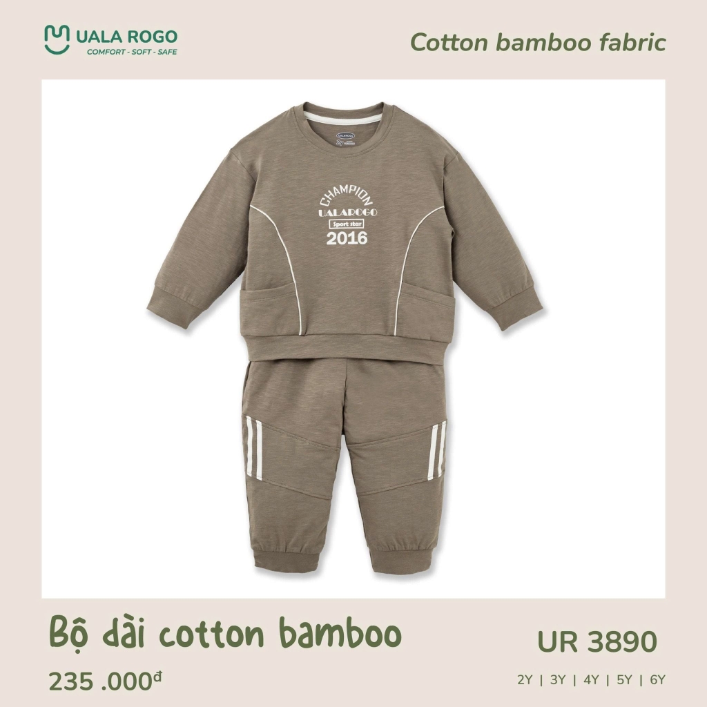 Bộ Dài Cotton Bamboo UR 3890