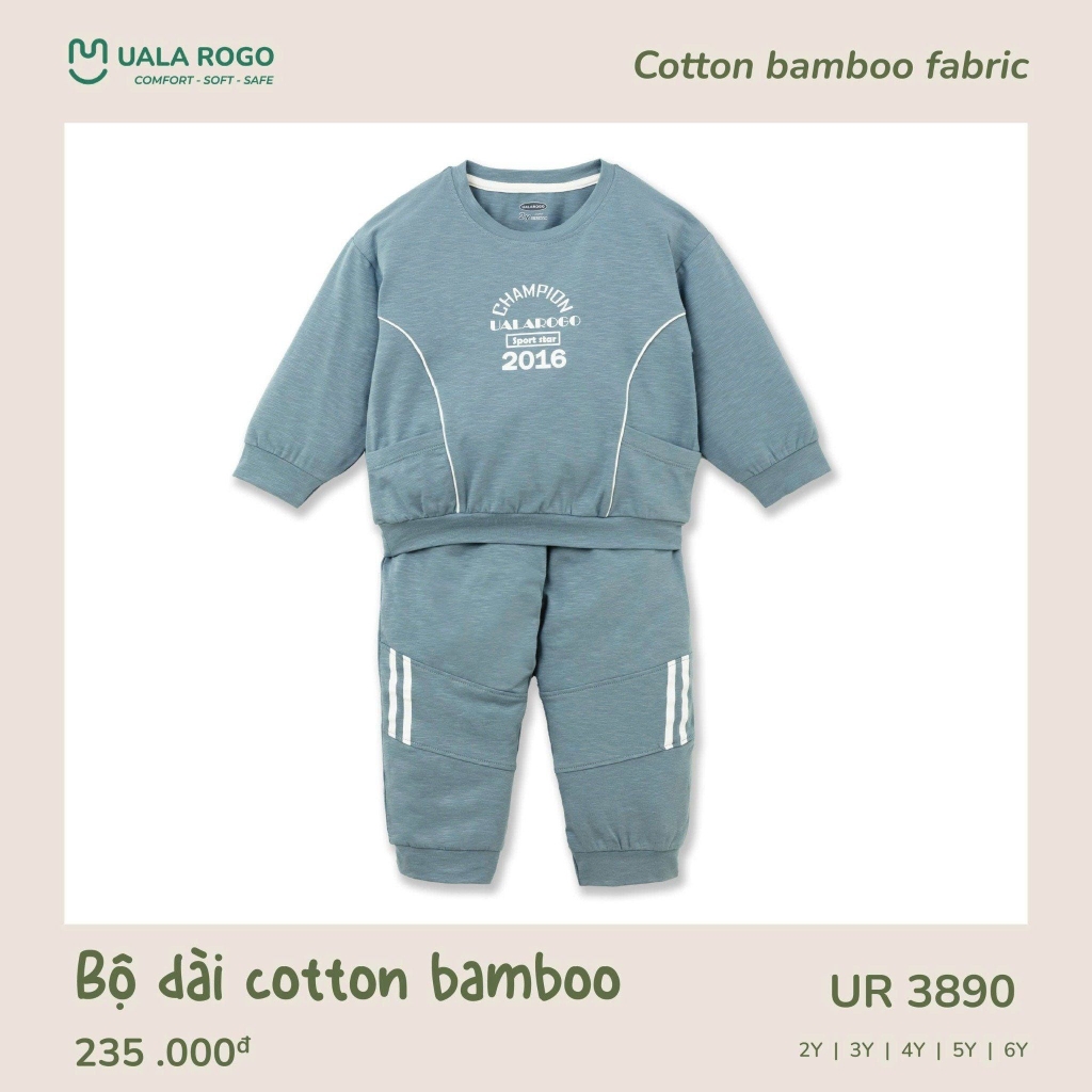 Bộ Dài Cotton Bamboo UR 3890