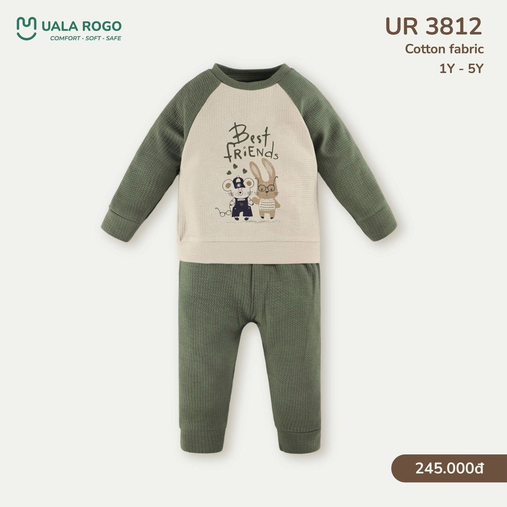 Bộ Dài Tay Chất Liệu Cotton UR 3812
