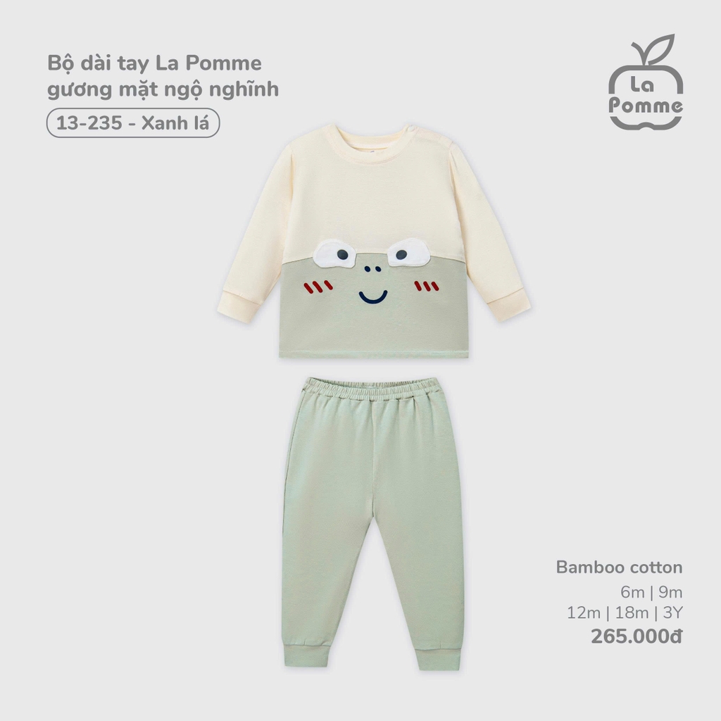 Bộ dài tay La Pomme gương mặt ngộ nghĩnh 13235