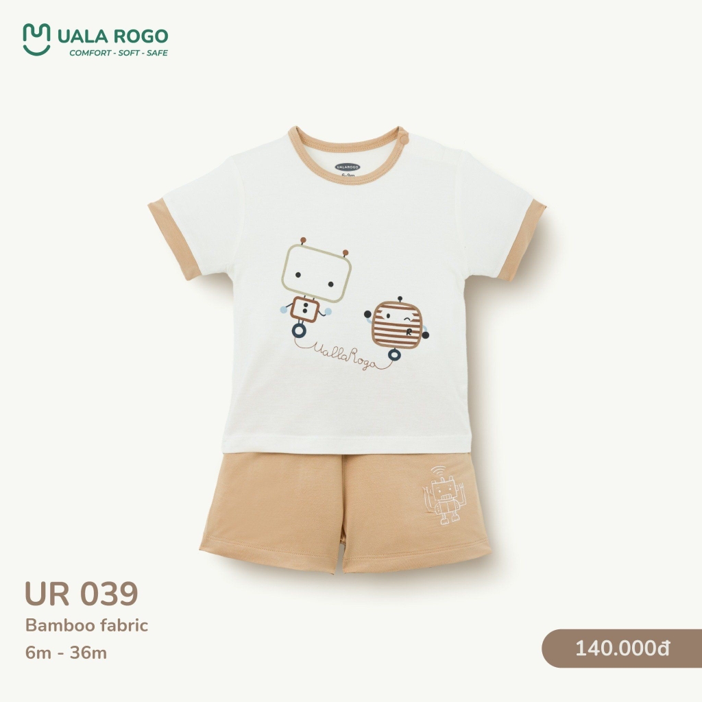 Bộ Cộc Tay Họa Tiết Hoạt Hình Cho Bé UR 039