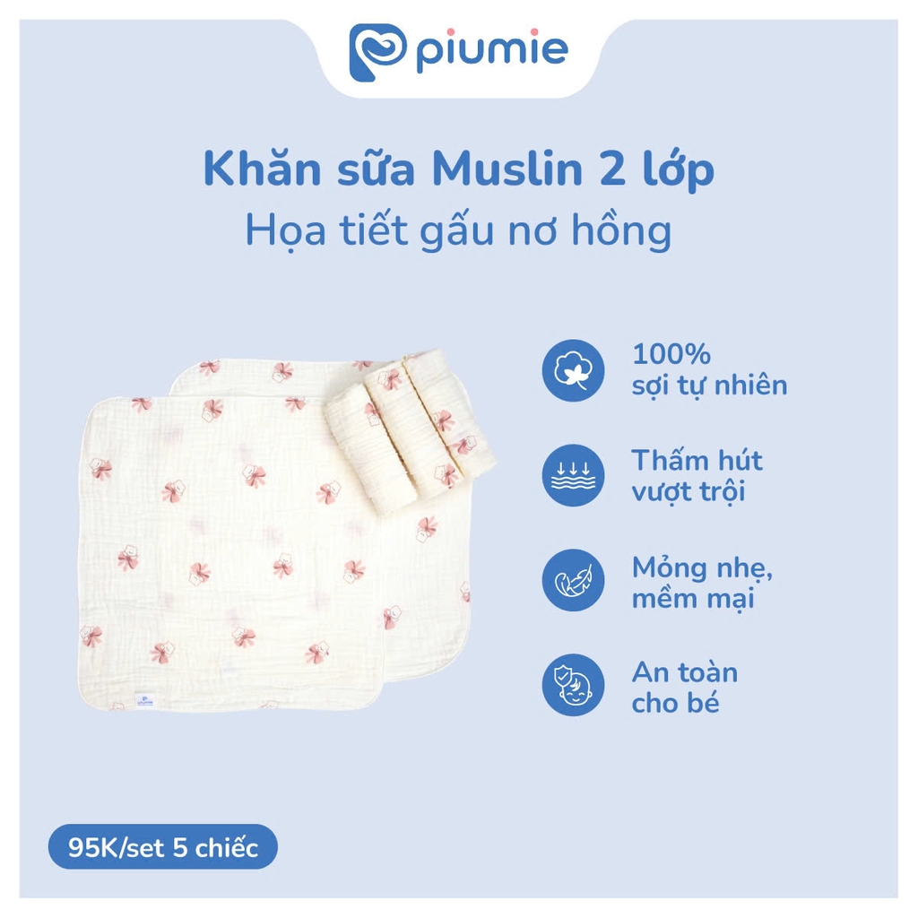 Khăn sữa muslin 2 lớp