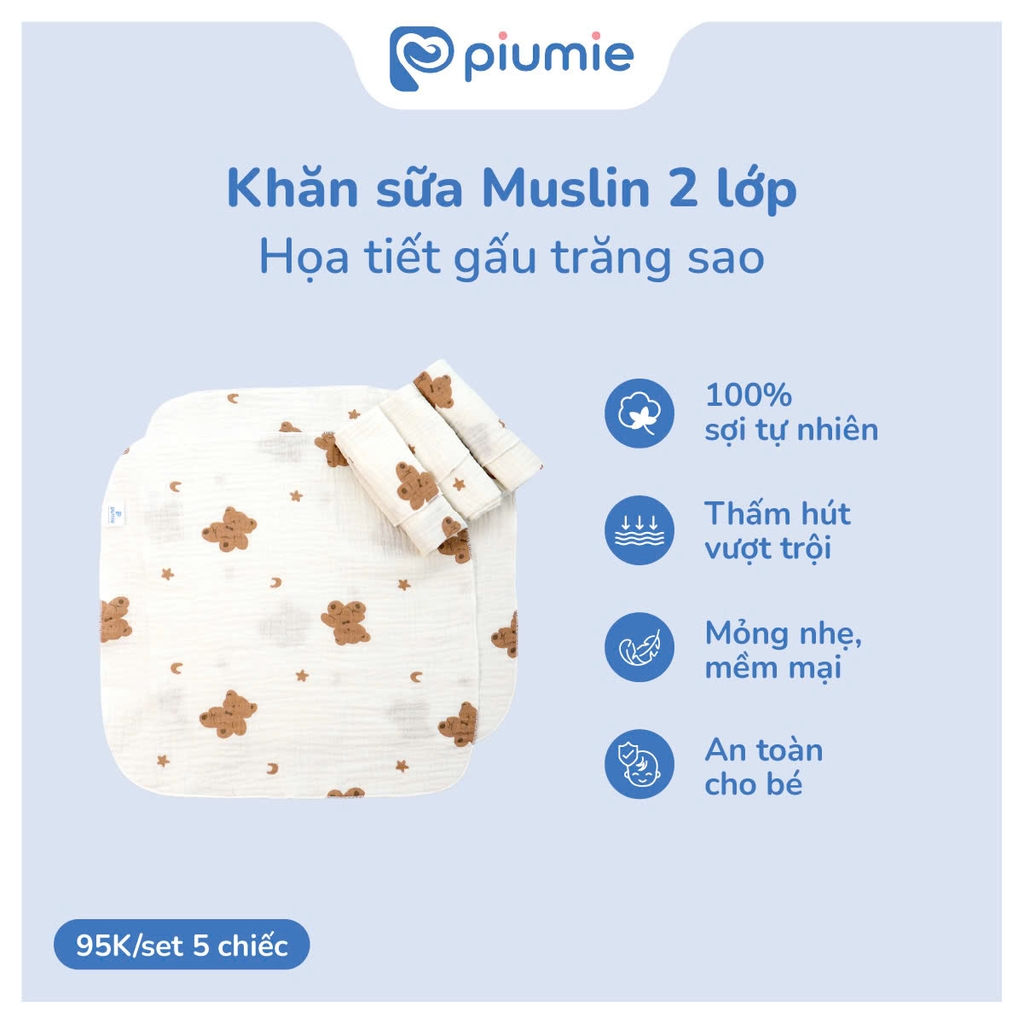 Khăn sữa muslin 2 lớp