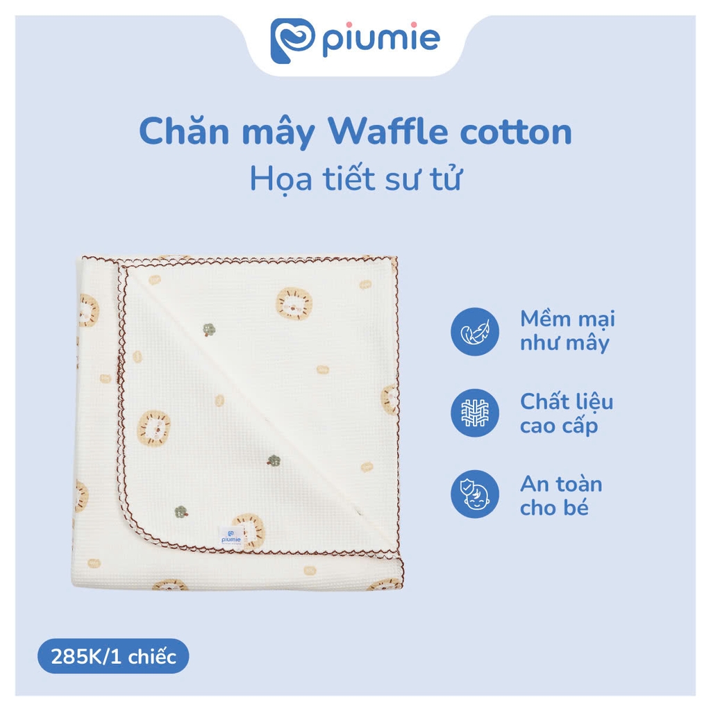 Chăn mây waffle cotton