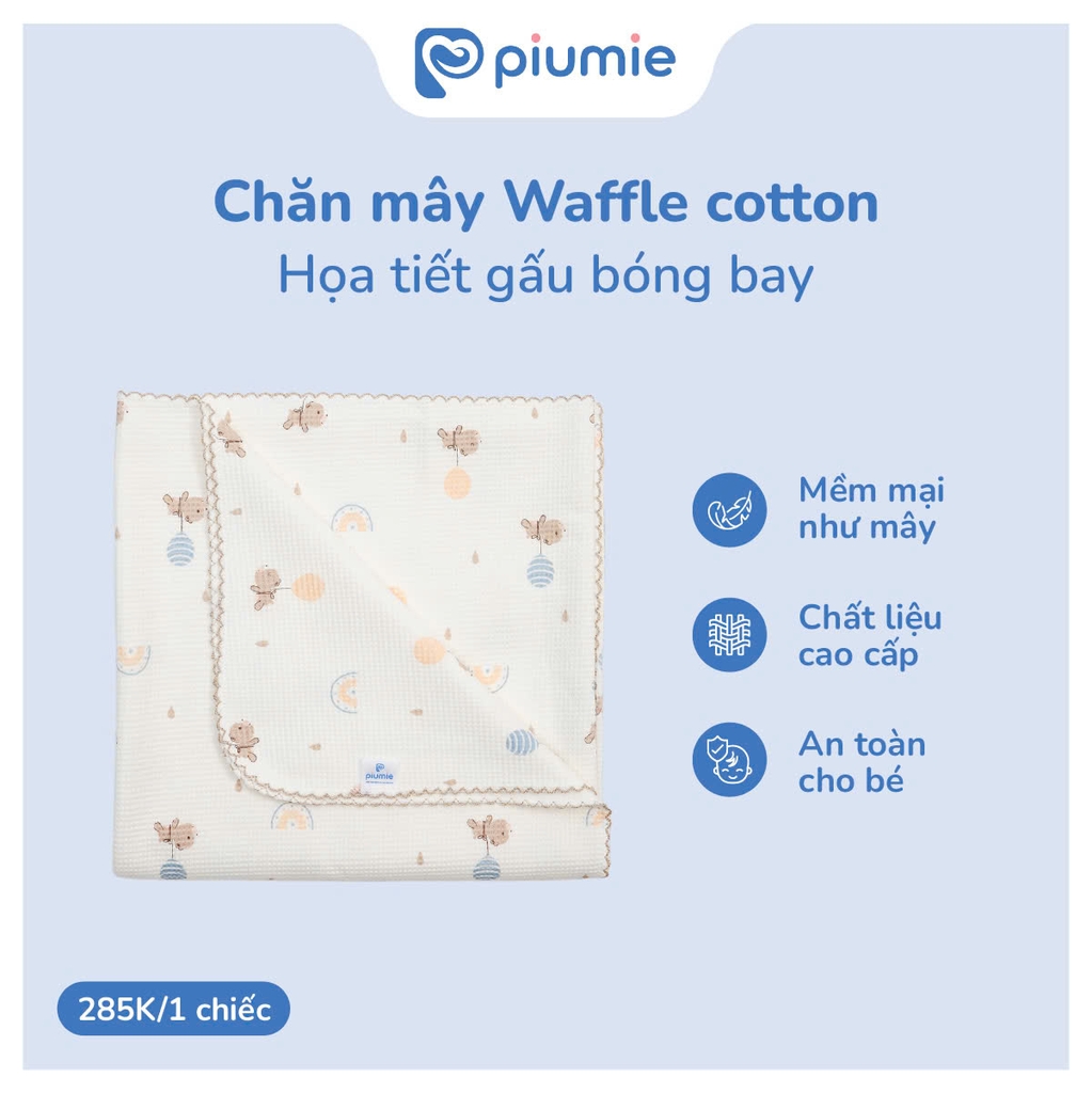 Chăn mây waffle cotton