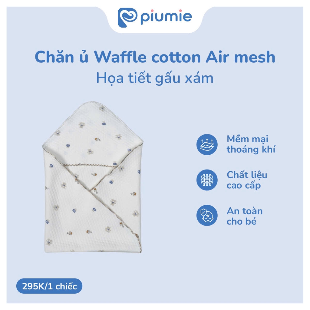 Chăn ủ waffle cotton Airmesh