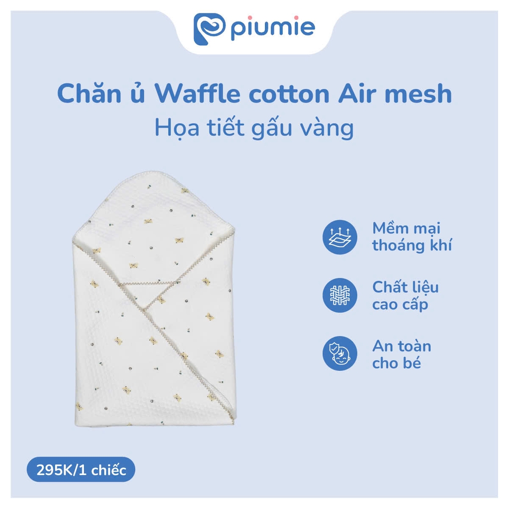 Chăn ủ waffle cotton Airmesh