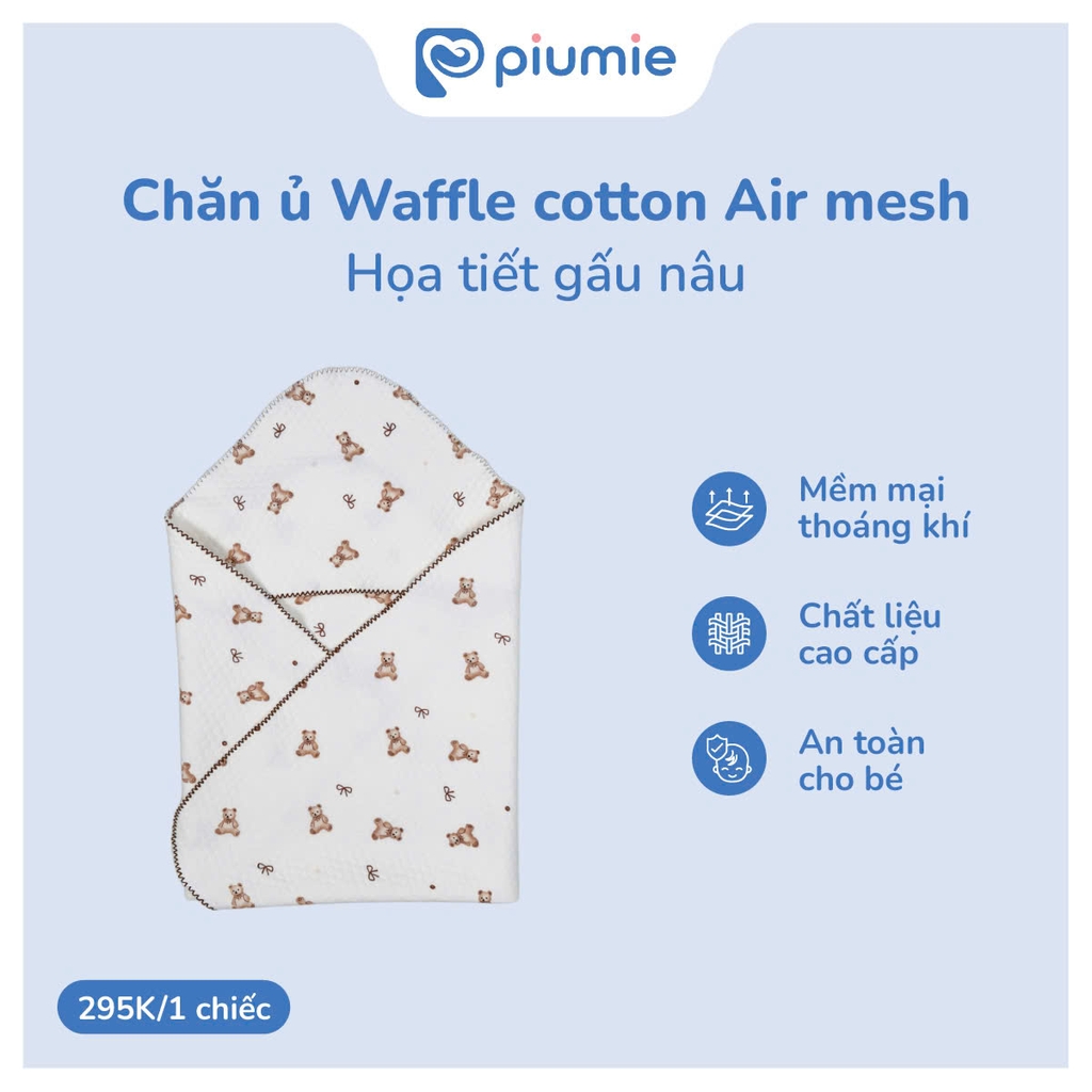 Chăn ủ waffle cotton Airmesh