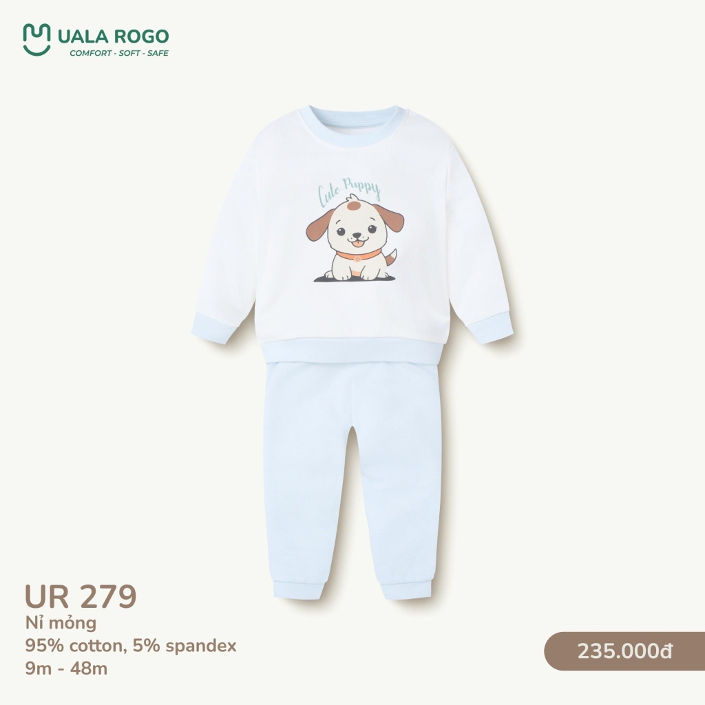 Bộ Dài Tay Họa Tiết Cho Bé UR 279