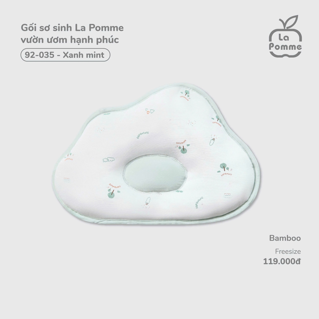 Gối sơ sinh La Pomme vườn ươm hạnh phúc
