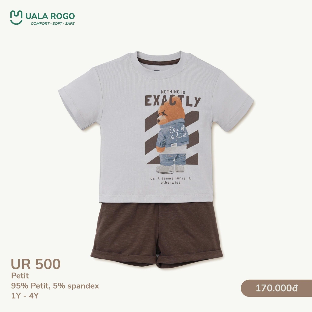 Bộ Cộc Tay Họa Tiết Ngộ Nghĩnh Cho Bé UR 500