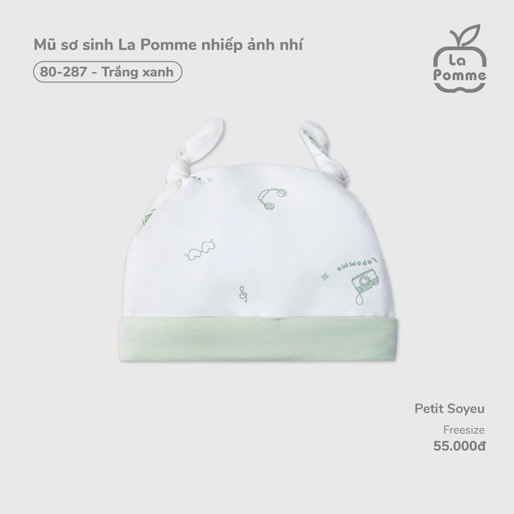Mũ sơ sinh La Pomme nhiếp ảnh nhí
