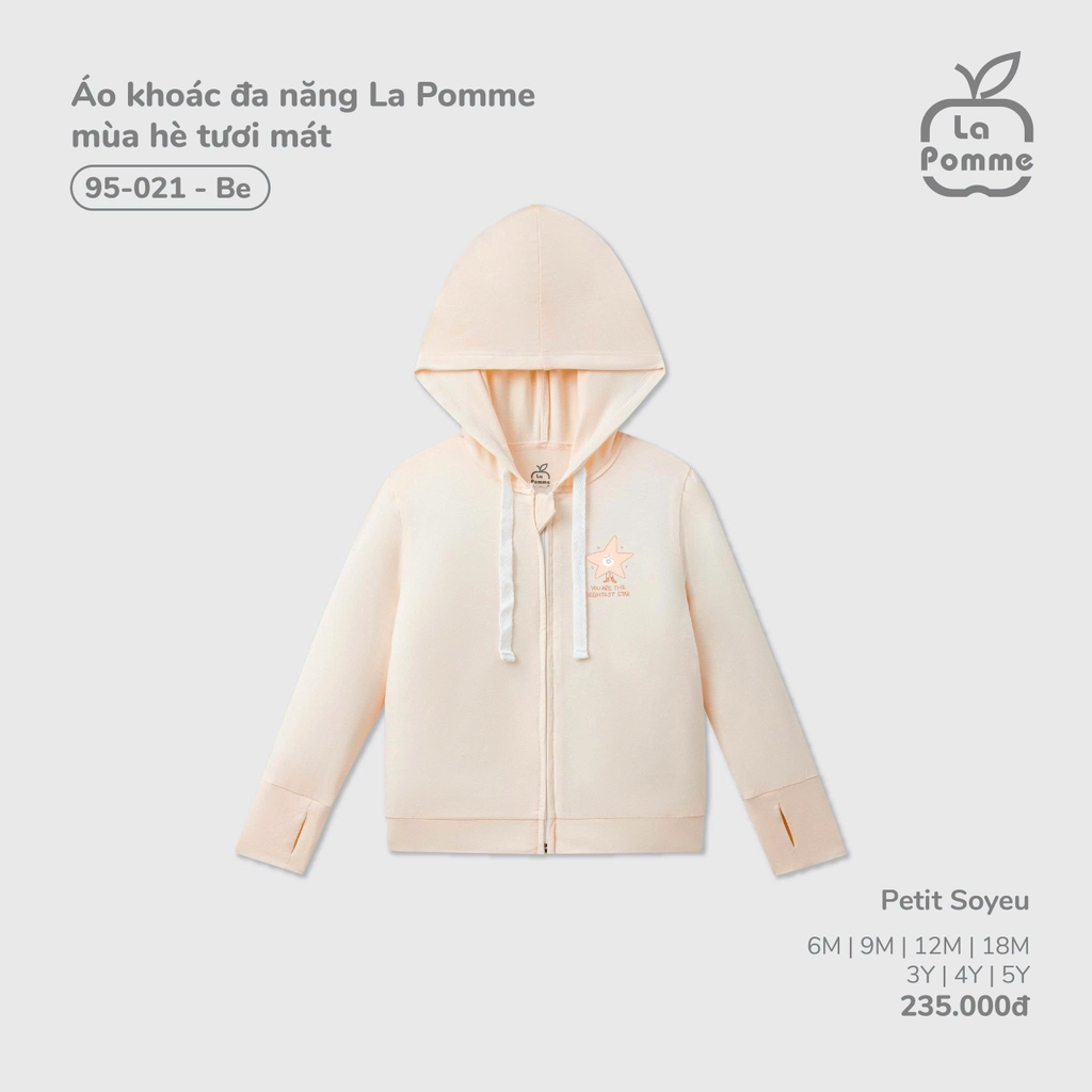 Áo khoác đa năng La Pomme mùa hè tươi mát