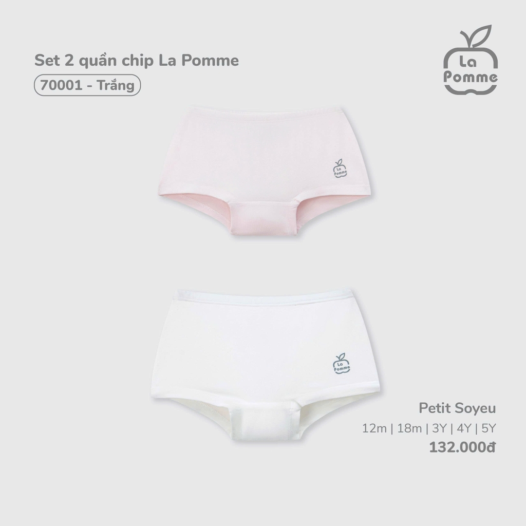 Set 2 quần chip La Pomme