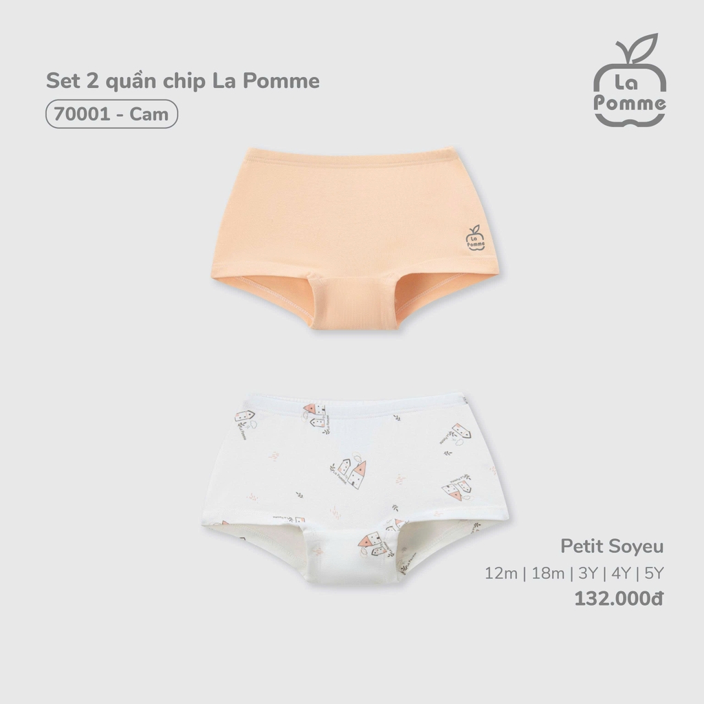 Set 2 quần chip La Pomme