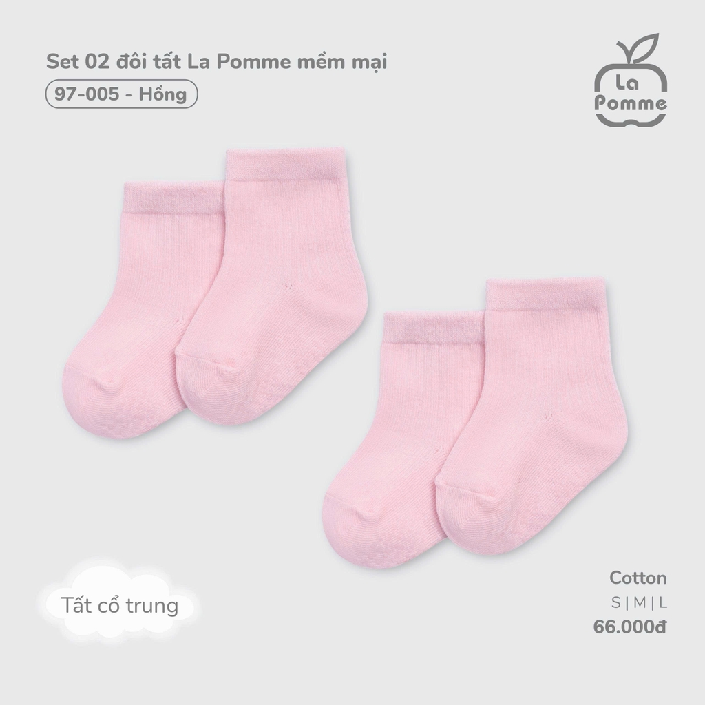 Set 02 đôi tất La Pomme mềm mại