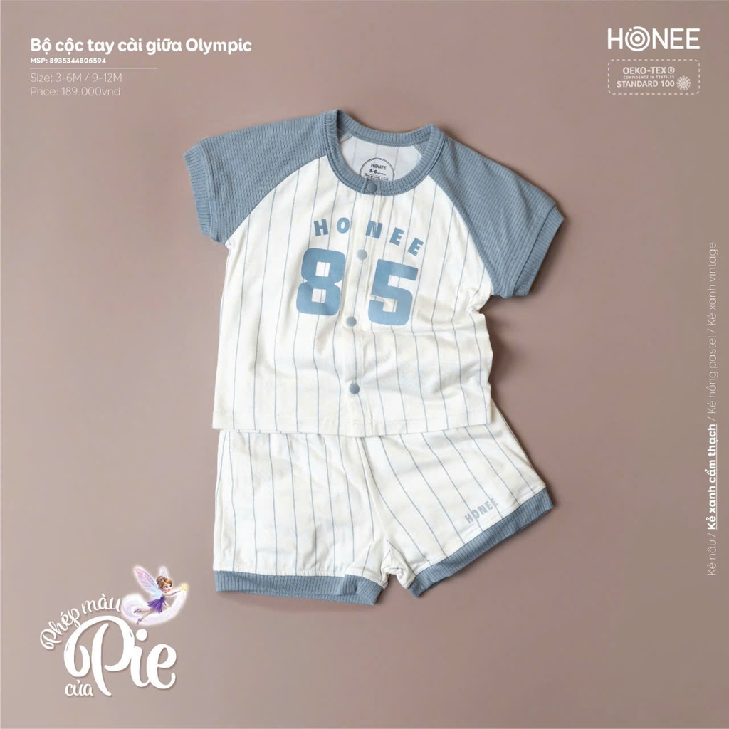 Bộ cộc tay cài giữa Olympic 6594