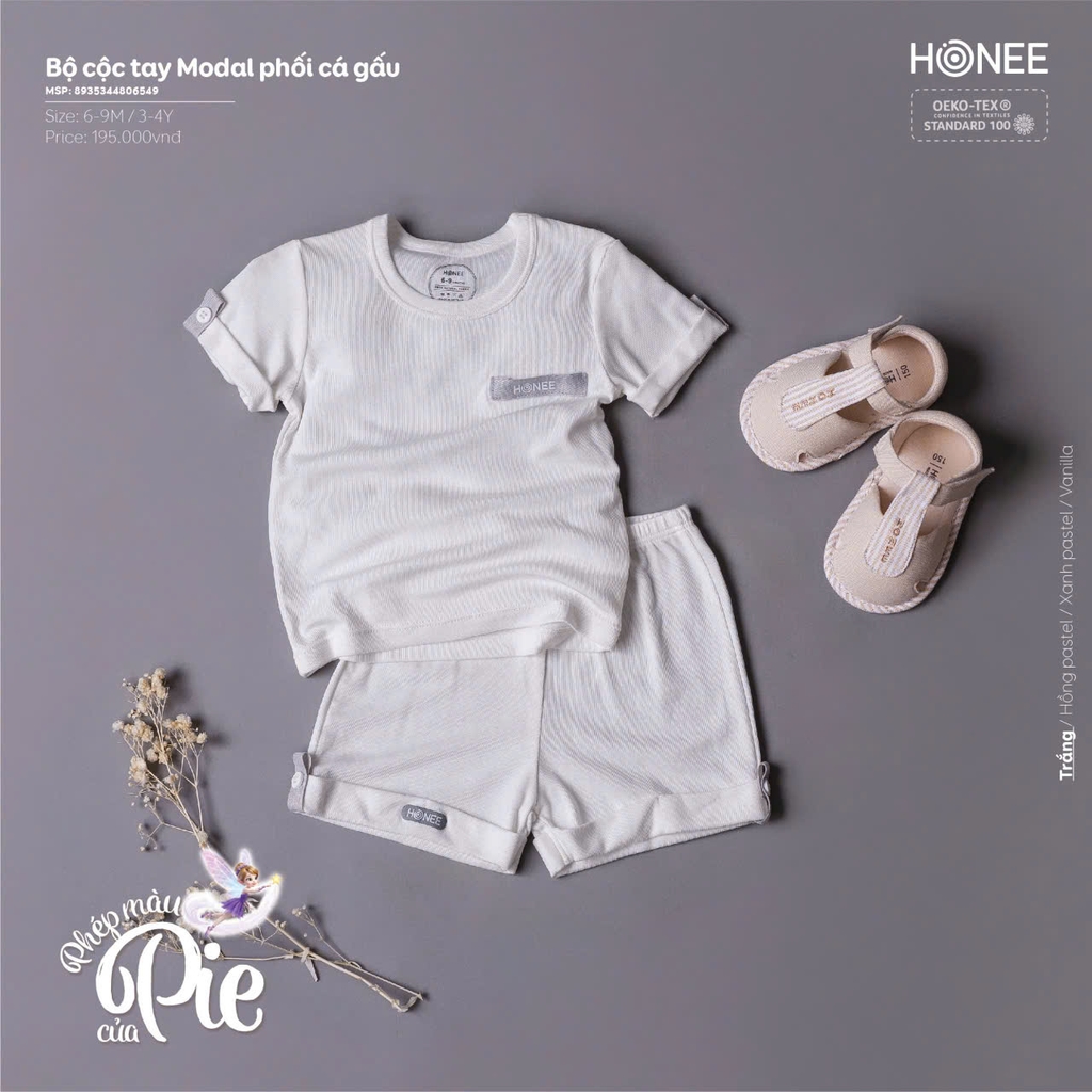 Bộ cộc tay Modal phối cá gấu 6549