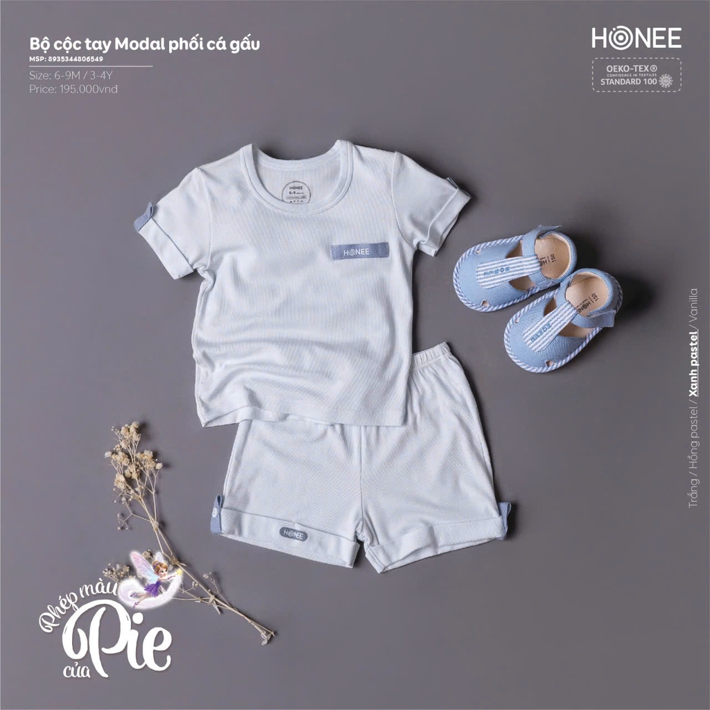 Bộ cộc tay Modal phối cá gấu 6549