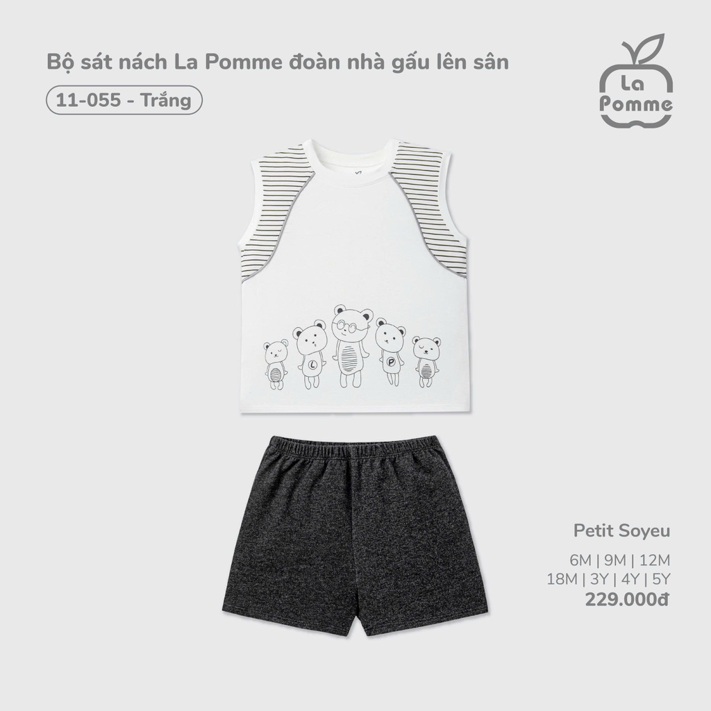 Bộ sát nách La Pomme đoàn nhà gấu lên sân