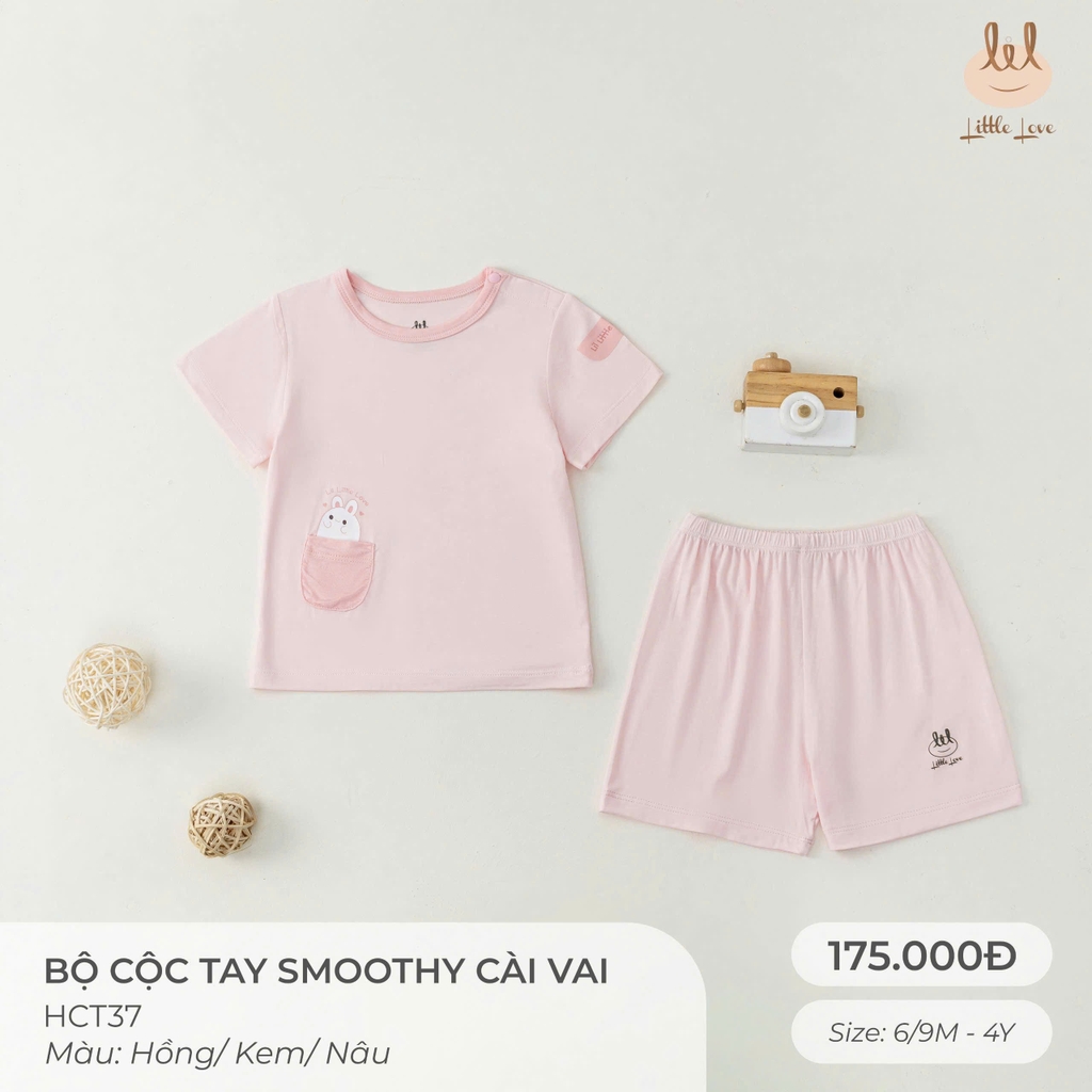 Bộ cộc tay smoothy cài vai HCT37