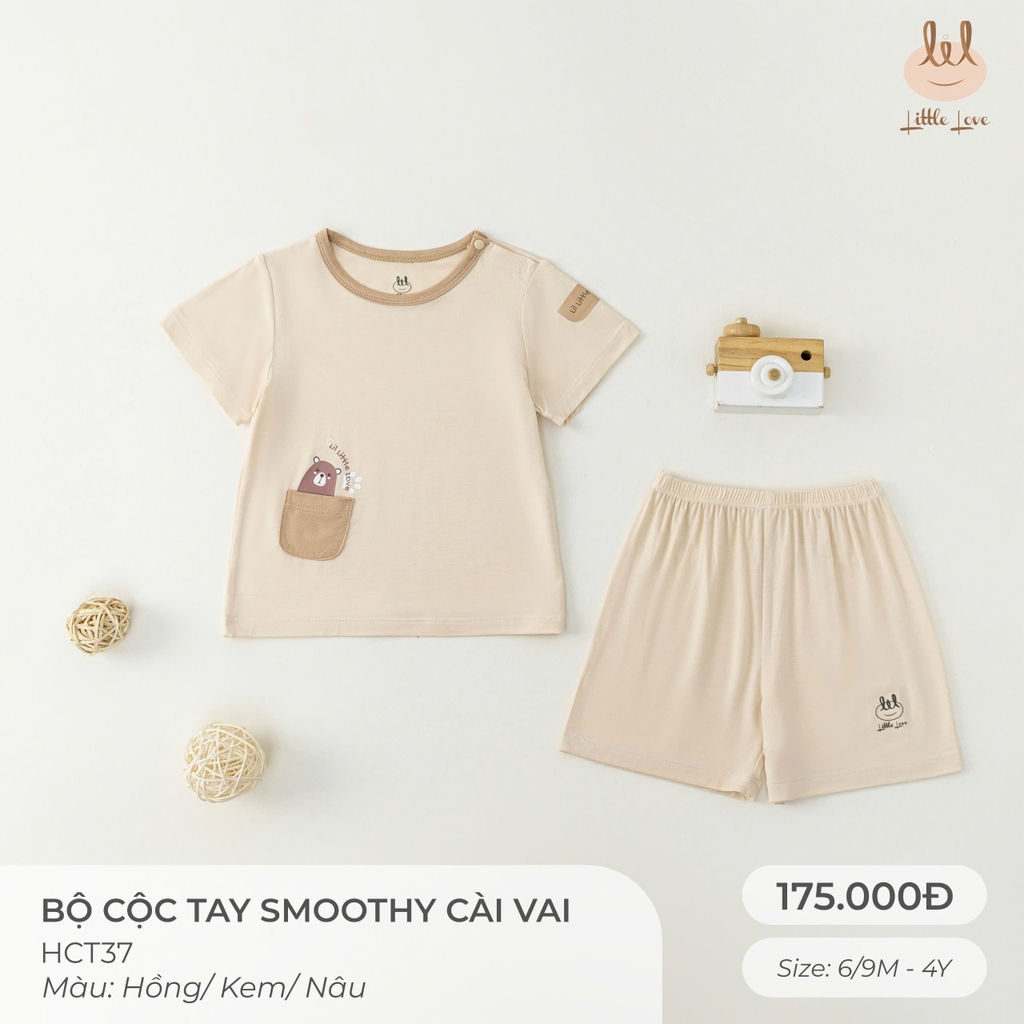 Bộ cộc tay smoothy cài vai HCT37