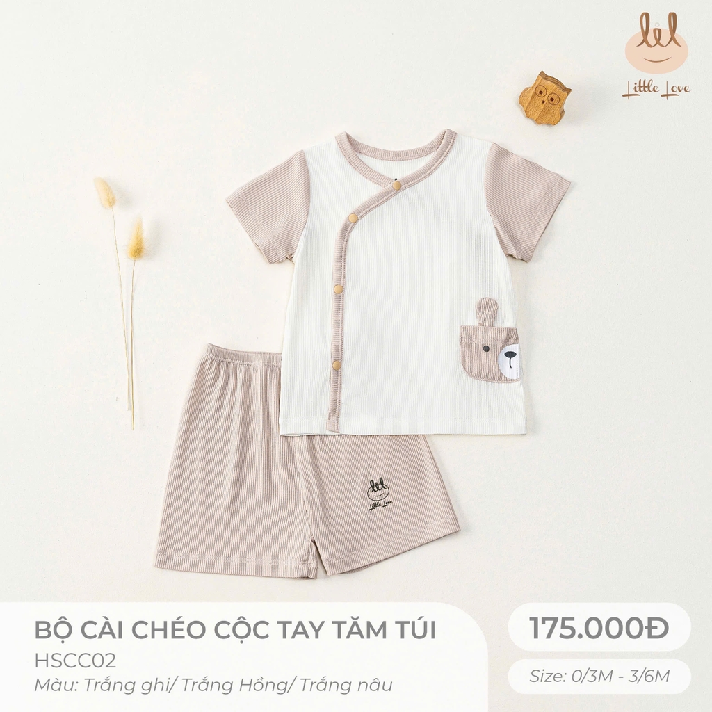 Bộ cài chéo cộc tay tăm túi HSCC02
