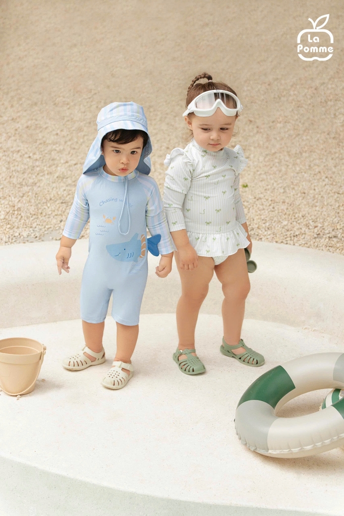 Bộ bơi liền thân La Pomme lướt sóng cùng bé