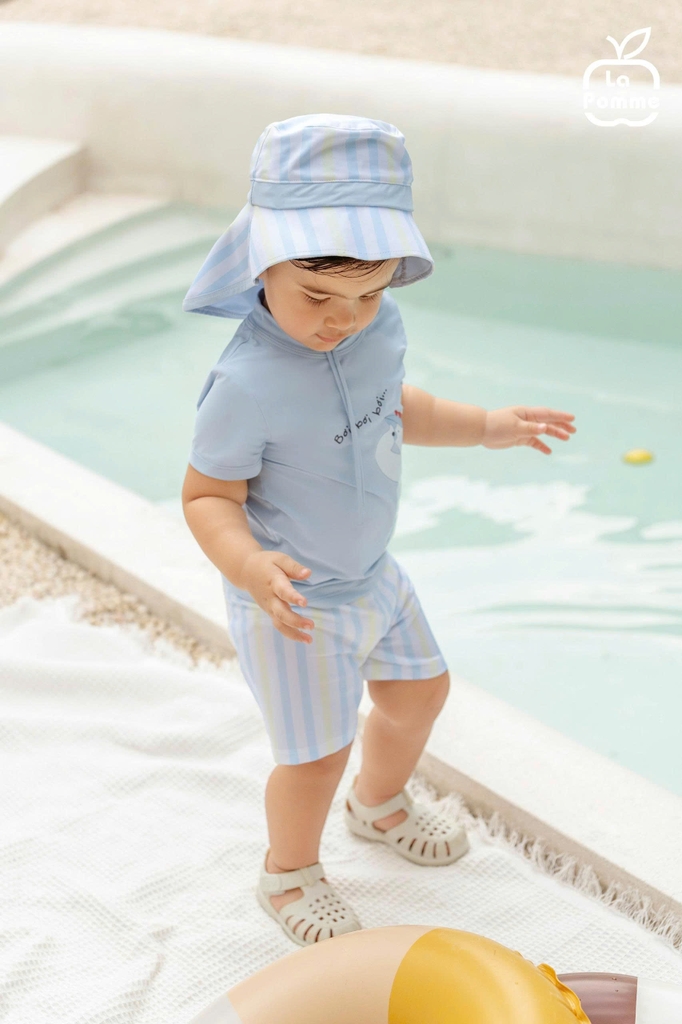 Bộ bơi rời cộc tay La Pomme gấu con đi biển