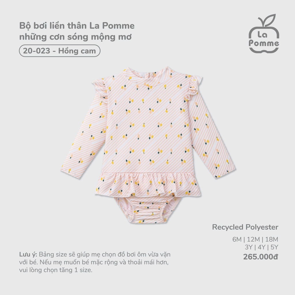Bộ bơi liền thân La Pomme những cơn sóng mộng mơ