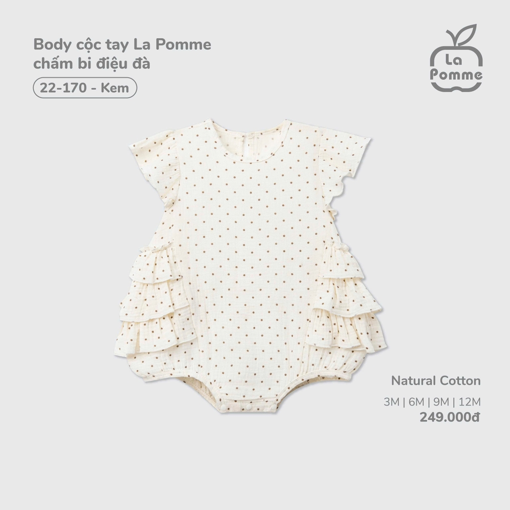 Body cộc tay La Pomme chấm bi điệu đà