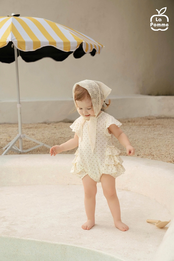 Body cộc tay La Pomme chấm bi điệu đà