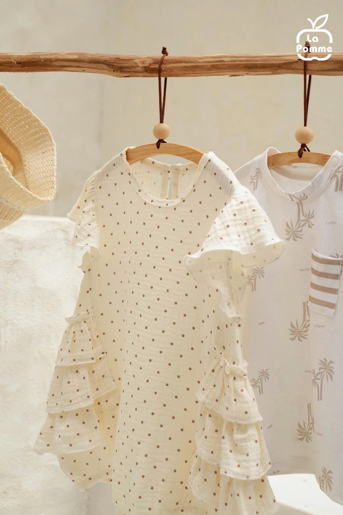 Body cộc tay La Pomme chấm bi điệu đà