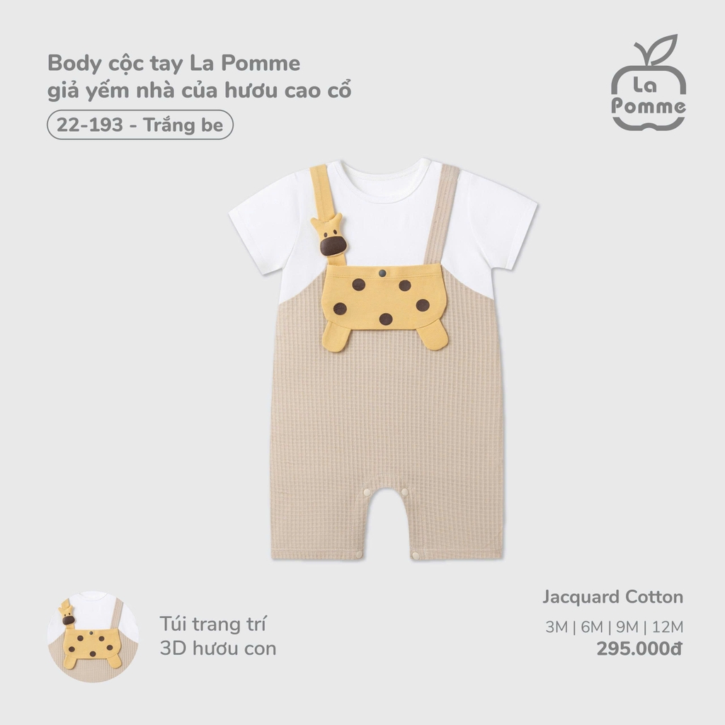 Body cộc tay La Pomme giả yếm nhà của hươu cao cổ