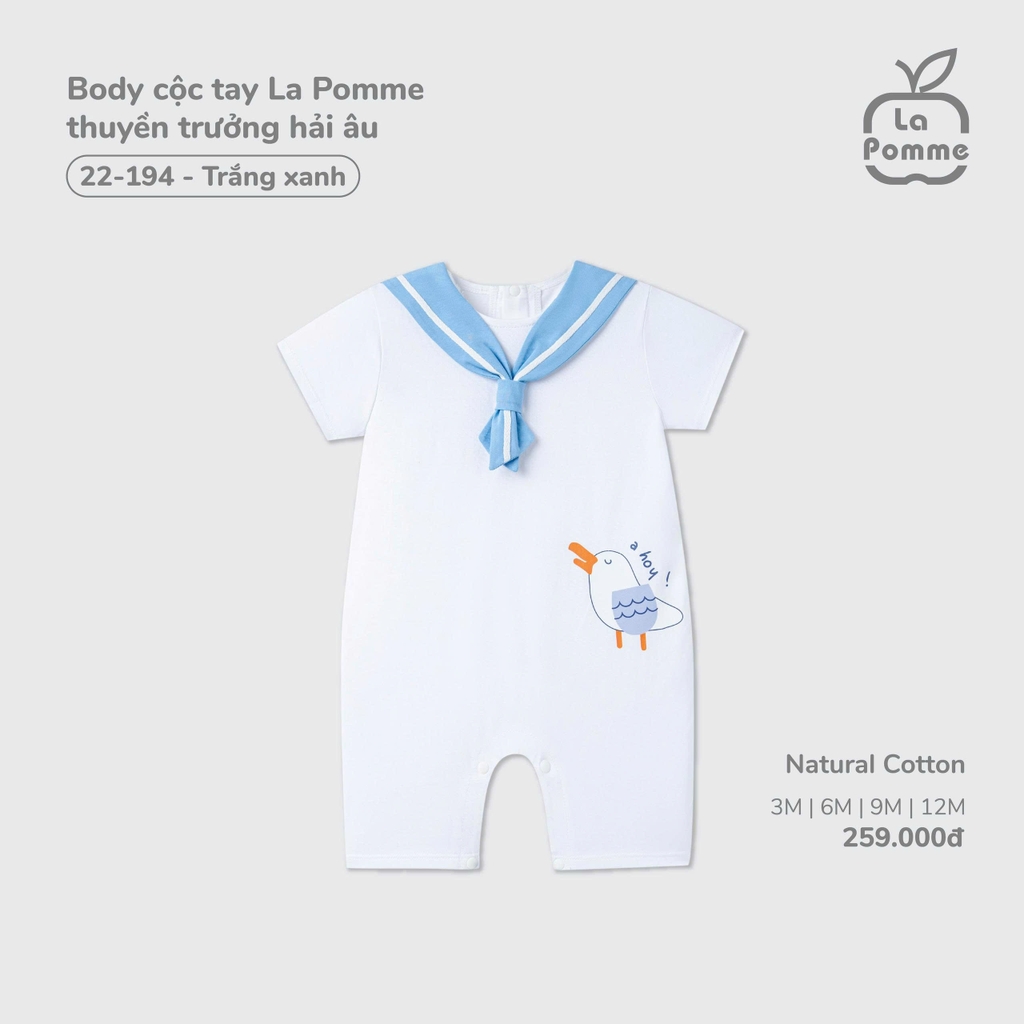 Body cộc tay La Pomme thuyền trưởng hải âu