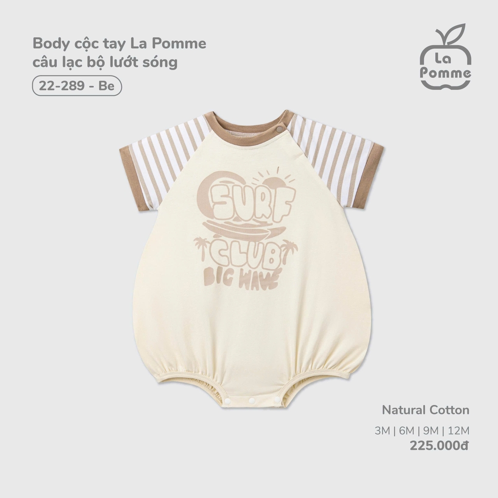 Body cộc tay La Pomme câu lạc bộ lướt sóng