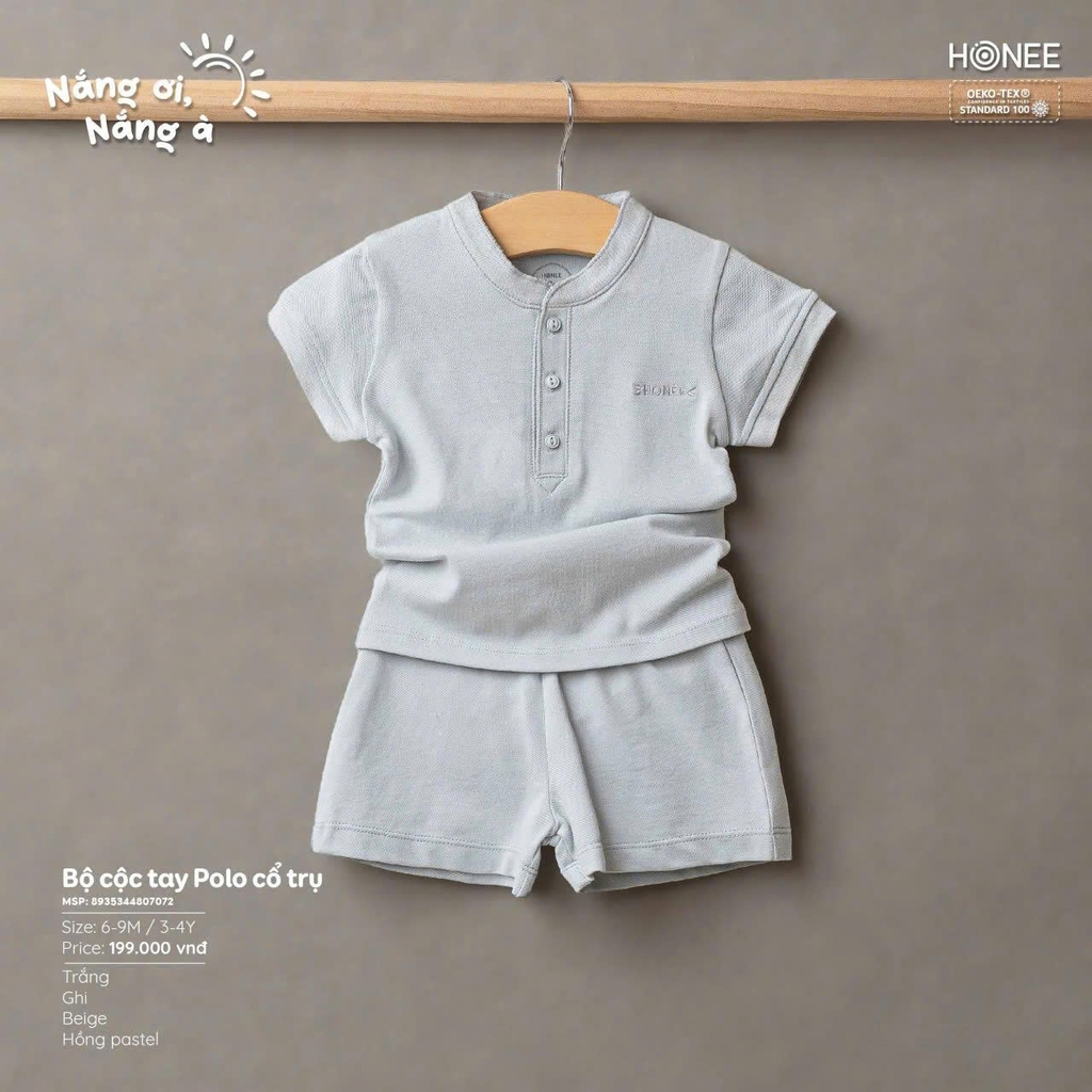 Bộ cộc tay polo cổ trụ 7072